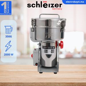 schlëizer  Moulin Broyeur et concasseur électrique à café, épices, céréales & grains 350G