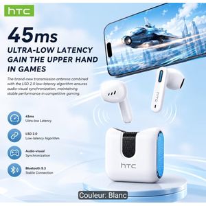 Htc سماعات أذن بلوتوث لاسلكية مع طقم حر اليدين