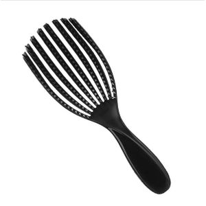 Brosse démêlante flexible(detangling brush)cheveux bouclés, frisés, crépus-Noir
