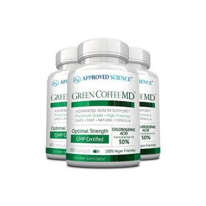 Approved CAFÉ VERT FORMULÉ AVEC 50 % OPTIMAL D'ACIDE CHLOROGÉNIQUE 60 CAP