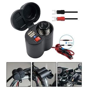 Chargeur de Téléphone Portable et Allume-cigare pour Moto