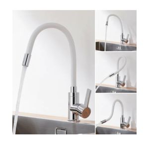 mitigeur cuisine sur table avec bec flexible rotatif 360° robinet evier cuisine 