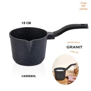 Elit Casserole à lait | 16cm Noir | Poêles antiadhésives et anti-rayures