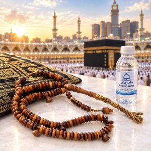 Artisanat du Maroc Chapelet./ Tasbih en bois naturel Noir / Tijani Tasbih