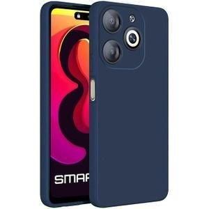 Case Coque Souple Liquid Silicone pour Infinix smart 8 bleu – Protection élégante et maniabilité