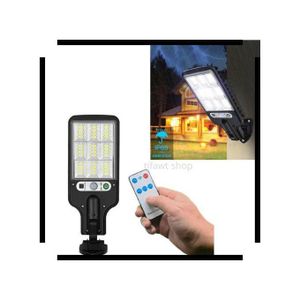 Applique Murale Solaire LED avec Détecteur de Mouvement et Télécommande – Éclairage Extérieur Étanche