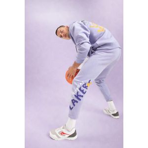 Beige MAN NBA Los Angeles Lakers Licensed Thick Sweatshirt Fabric Jogger  2674002 | DeFacto