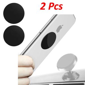 Plaque Magnetique Aimant de téléphone Support Telephone pour Voiture Maison, Plaques en metal - 2Pcs