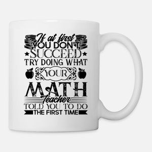 Funny Math Teacher Mug, Haut Qualité , كأس ,كوب مخصص ,هدية عيد ميلاد