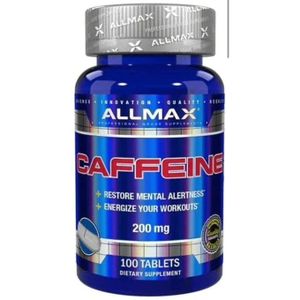 ALLMAX  Caffeine, 200 mg, Faites le plein d'énergie 100 comprimés Sticker