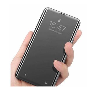 case Clear View Electroplating Mirror Flip cover For SAMSUNG galaxy S8