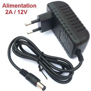 Generic adaptateur secteur Adaptateur d'alimentation AC DC à tension  réglable universel 2A 12v à prix pas cher