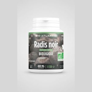 BIO ATLANTIC Radis Noir - Soutien Digestif et Hépatique - Biologique - 400 mg x 120 Comprimés