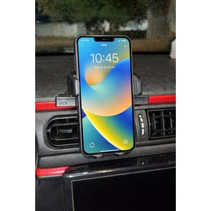 Support de téléphone portable pour grille d'aération de voiture , noir