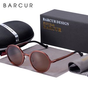 BARCUR Lunettes de soleil polarisées pour homme marque de luxe Bc 80-48  noir à prix pas cher