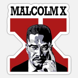 Malcolm X 5 ملصقات ديكور
