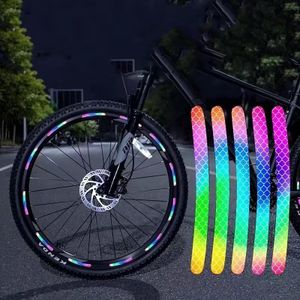 20 pcs Autocollants Réfléchissants Haute Visibilité pour Vélos Véhicules PVC Durable Accessoires de Sécurité Nocturne Autocollants pour Vélos