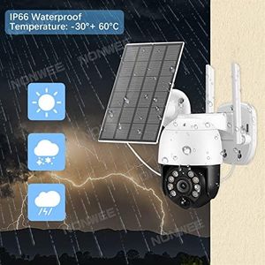 Caméra Extérieure WiFi 4G 3MP Solaire – Caméra de Sécurité Sans Fil avec Vision Nocturne pour Jardin