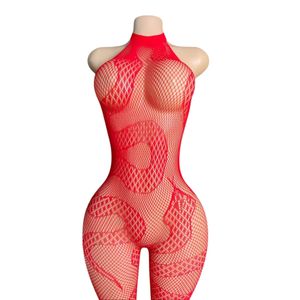 Lingerie Chemise de Nuit nuisette en Résille Bodystocking Robe