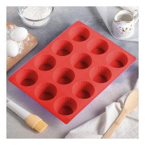 Moule à cupcakes en silicone, moule à muffins