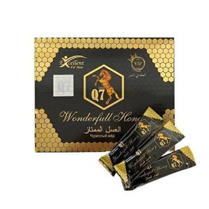 Gold Q7 Wonderful Honey - Gelee royal, miel de gelee royale 100 % pur, complements nutritionnels frais de qualite superieure, Retrouver l’energie sexuelle, le desir, la Iibido (paquet de 12 sachets)