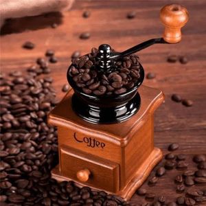 broyeur à café manuel en bois pour un café frais et savoureux