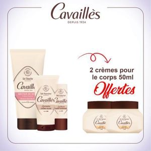 Cavailles Pack Hydratation : Gel Douche Nectar De Rose + Crème Mains + Baume À Lèvres = 2 Crèmes Corps 50Ml Offertes