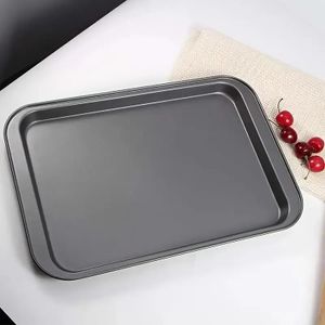 Plateau de cuisson rectangulaire antiadhésif – Plaque polyvalente pour four,
