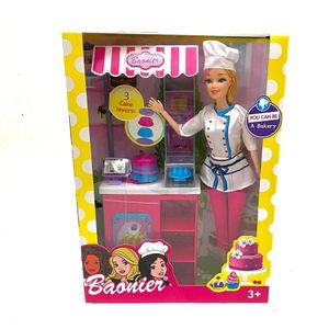 Kitchen POUPÉE CAROL CHEF AVEC ACCESSOIRES DE CUISINE JOUET FILLE