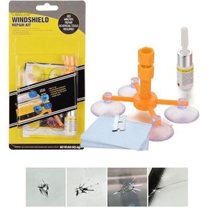 Kit de réparation de fissures de pare-brise, colle transparente pour impacts, rayures et éclats de verre