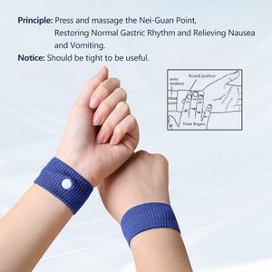 VITALIO Bracelet anti nausées avec acupression pour soulager les nausées les vertiges et les vomissements lors de voyages en voiture Couleur aléatoire