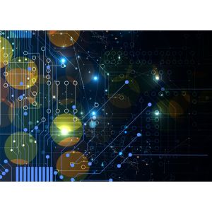 Abstract circuit board  Style 10 Poster Chambre Haute Qualité