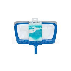 Bestway Épuisette de Surface pour Piscine – Flowclear AquaRake  50 CM– Ramasse Feuilles et Débris – Compatible Manche Télescopique 30 mm