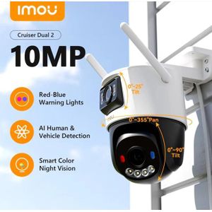imou Caméra Wifi 10MP double objectif 360° color étanche (Dual Lens)
