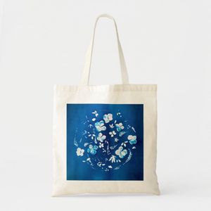Fleuri cyanotype tote - spring air Unique, haute qualité