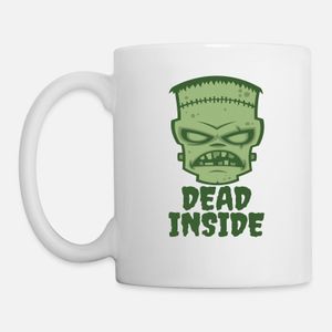 Dead Inside Frankenstein Mug, Haut Qualité , كأس ,كوب مخصص ,هدية عيد ميلاد
