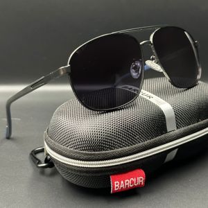 BARCUR Lunettes de soleil polarisées avec protection R-83-60 Noir