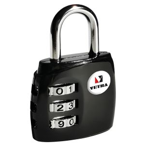 Cadenas à Code - Métal - Sécurité Domestique - Rouge/Noir 33mm