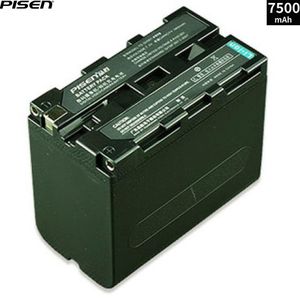 Pisen Batterie haute Qualite de remplacement Compatible pour Sonyy F970 Li-ION 7500Mah caméras professionnelles,projecteurs LED 