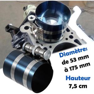 Compresseur de Segments de Piston 53–175 mm – Acier Trempé – Outil Professionnel pour Mécaniciens