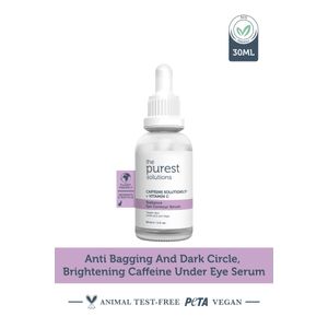 The Purest Solutions  Caféine 5% + Vitamine C  Sérum éclat contour des yeux 30ml