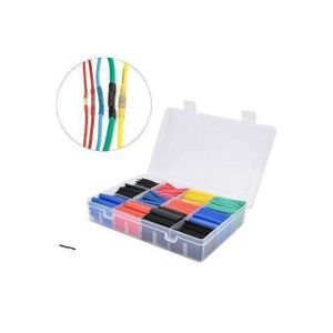 Kit Gaines Thermorétractables 530 Pièces 2 en 1 avec Boîte Transparente