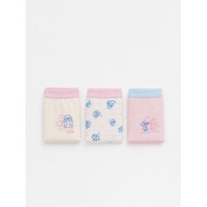 Lc Waikiki سراويل بوكسر بنات مطبوعين Stitch و Angel 3 باكات
