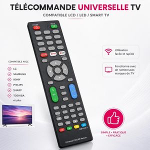 Télécommande Universelle RM-014S+ pour TV Samsung Soni Philips Sharp Toshiba Smart TV LCD LED