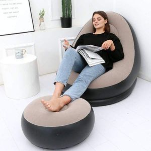 Canapé Gonflable Paresseux avec Repose-Pieds – Ultra Confort pour Chambre & Salon