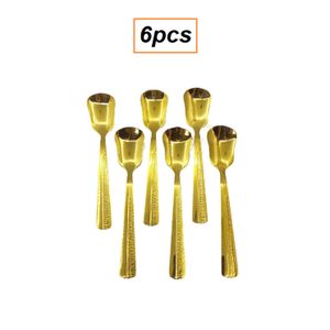 stainless steel 6 pcs Cuillière a Soupe en Acier Inoxydable Couleur Doré -  Prix pas cher