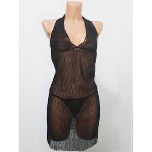 AVA SECRET Nuisette Couleur noire Lingerie et chemise de nuit de qualité