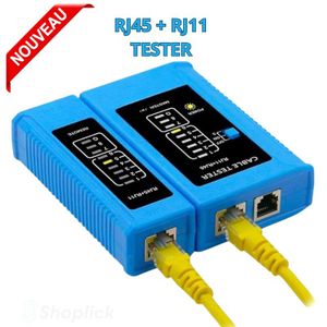Testeur de Câble Réseau RJ45 & RJ11 – Détection Rapide et Précise