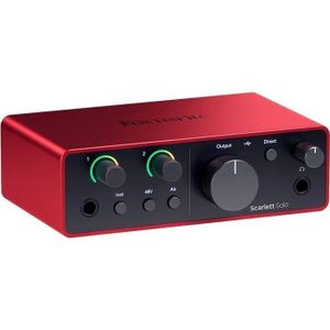 Focusrite SCARLETT SOLO V4 Interface audio/Carte 4th Gen, 2in/2out avec USB-C
