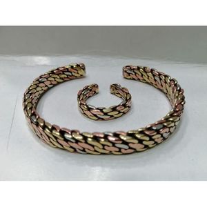 Bracelet Marocain en fil d'or - Lignes